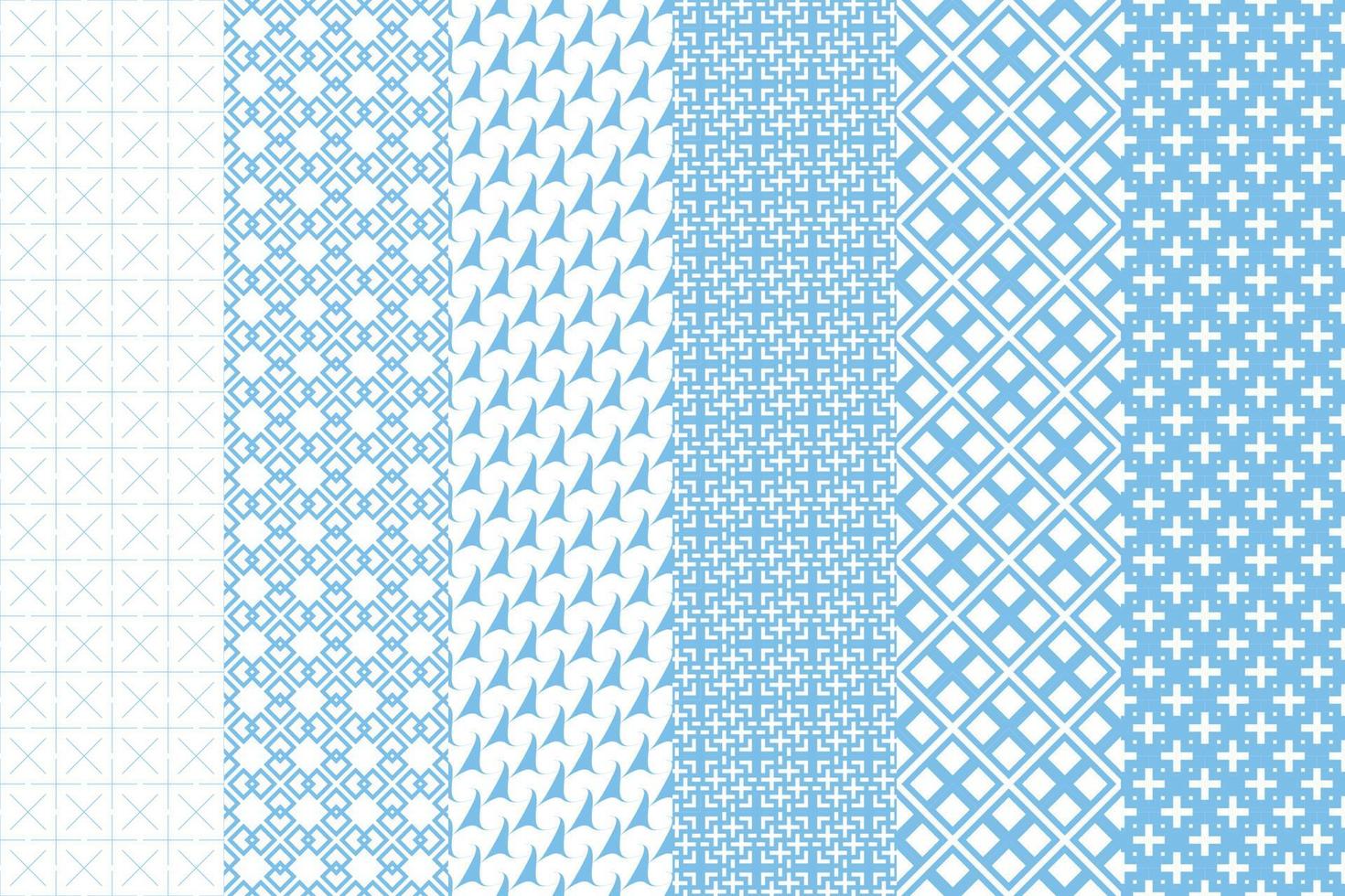 genial azul conjunto de patrón, sin costura antecedentes. lata ser usado para fondo de pantalla, tela, web página fondo, superficie texturas vector