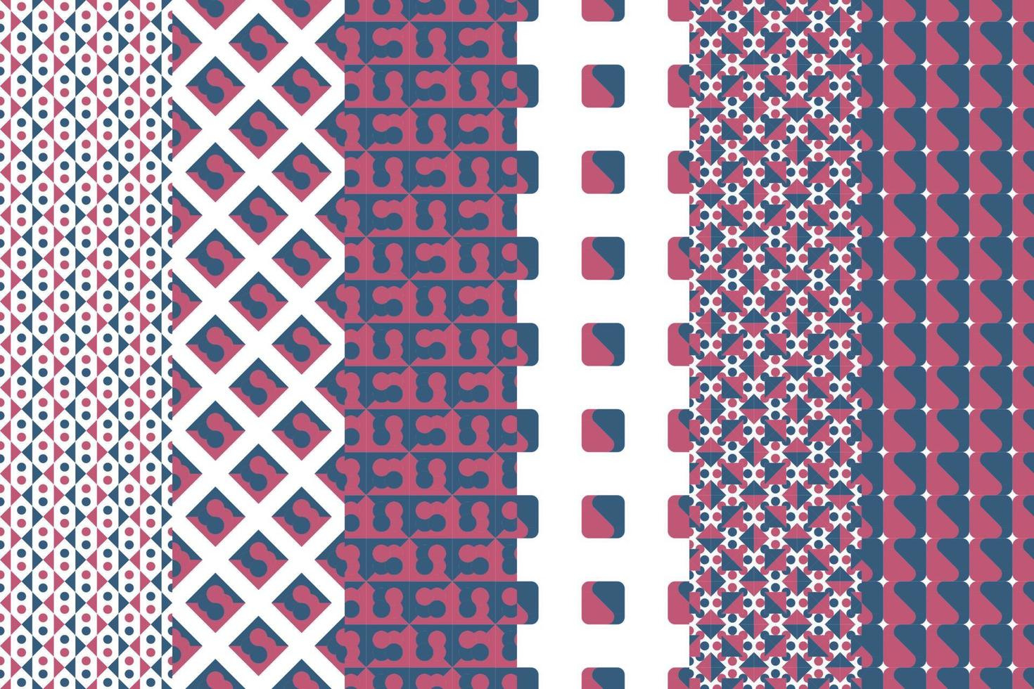 Seamless set of  pattern. Simple texture, design for decoration, fabric, linens, textile, clothing. vector