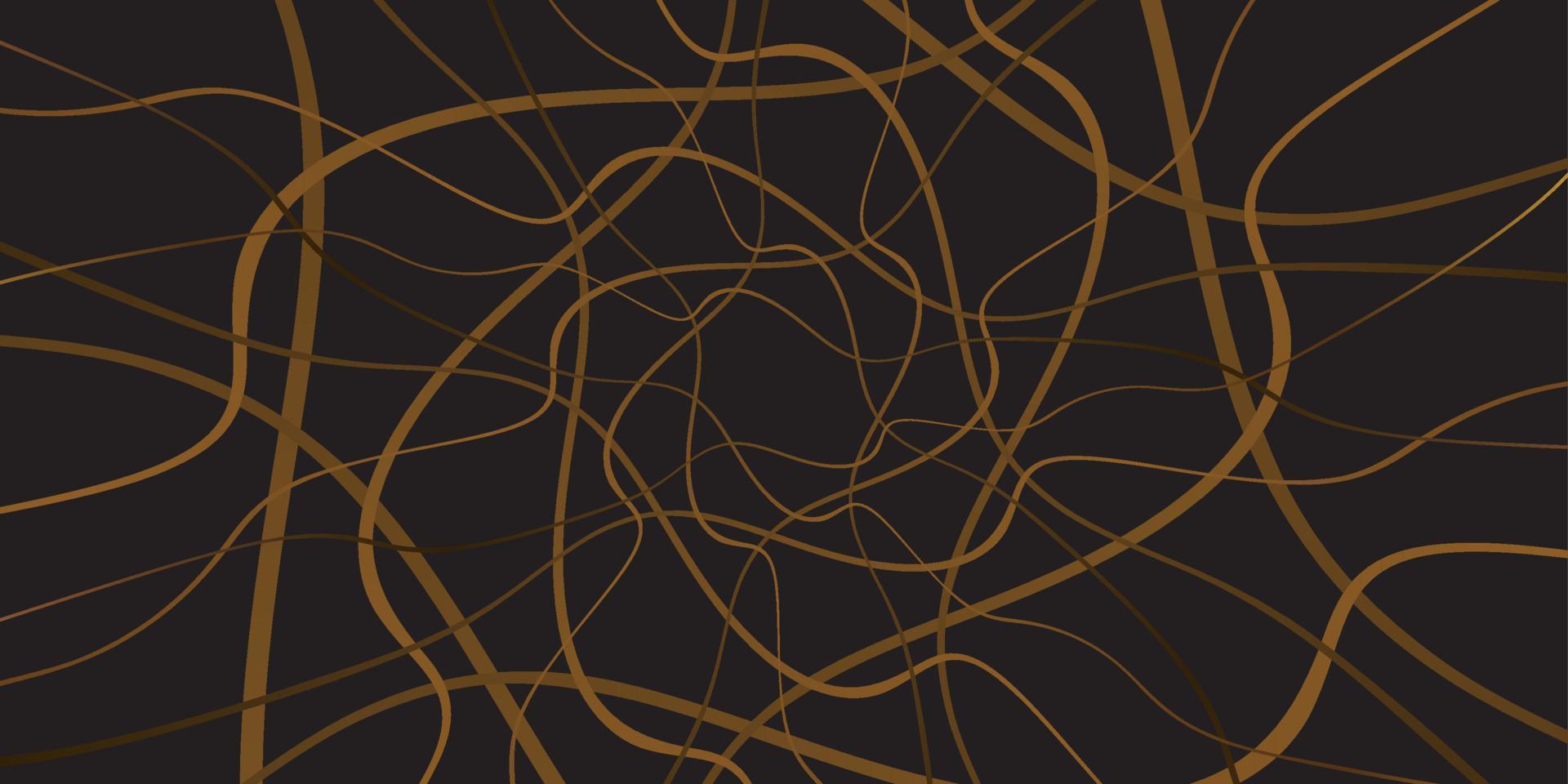ligero marrón tornillo líneas en negro antecedentes. vector