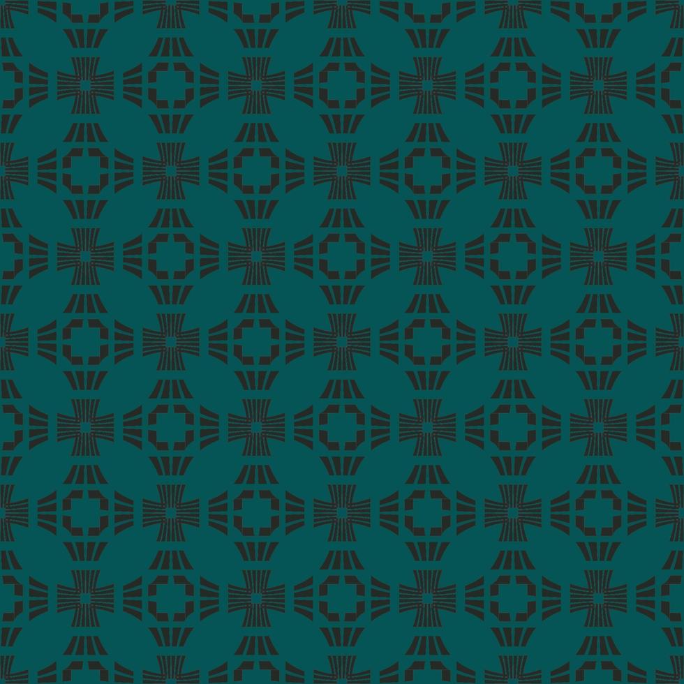Dark pattern on an emerald seamless background. vector
