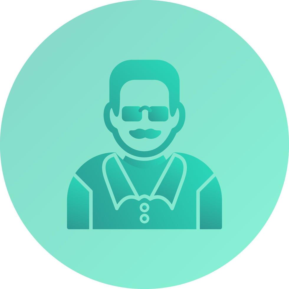 Unique Male Professor Vector Icon