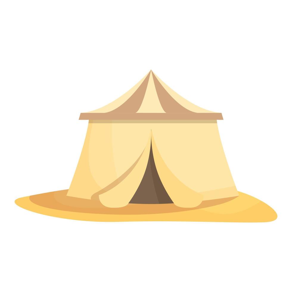 Arab tent icon cartoon vector. Desert camp vector