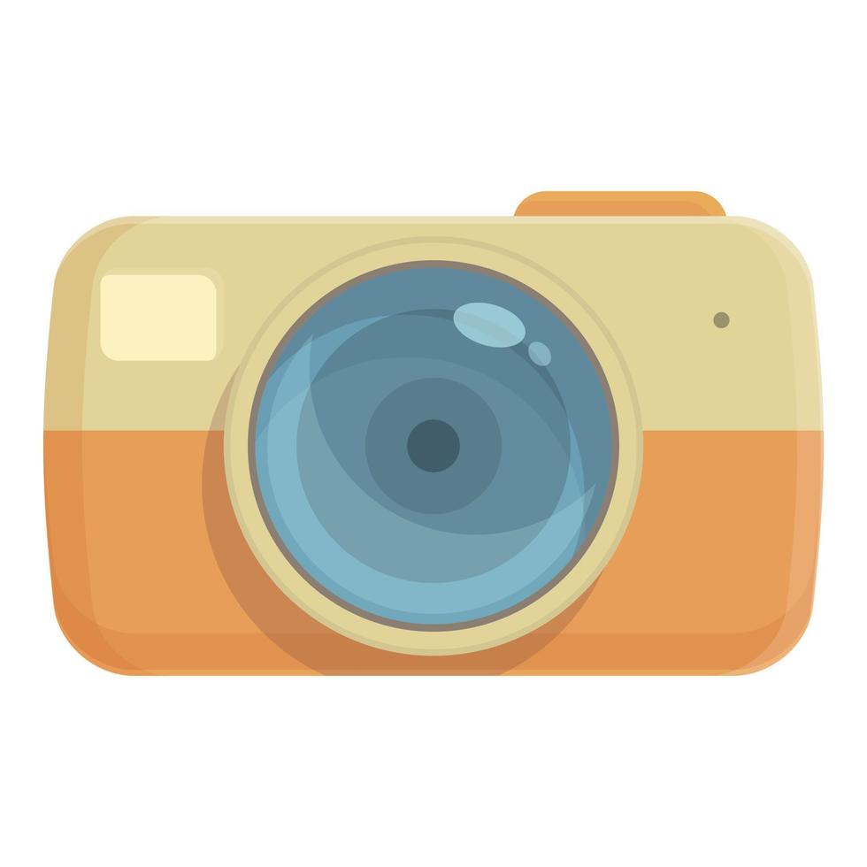 Photo camera icon cartoon vector. Digital flash vector