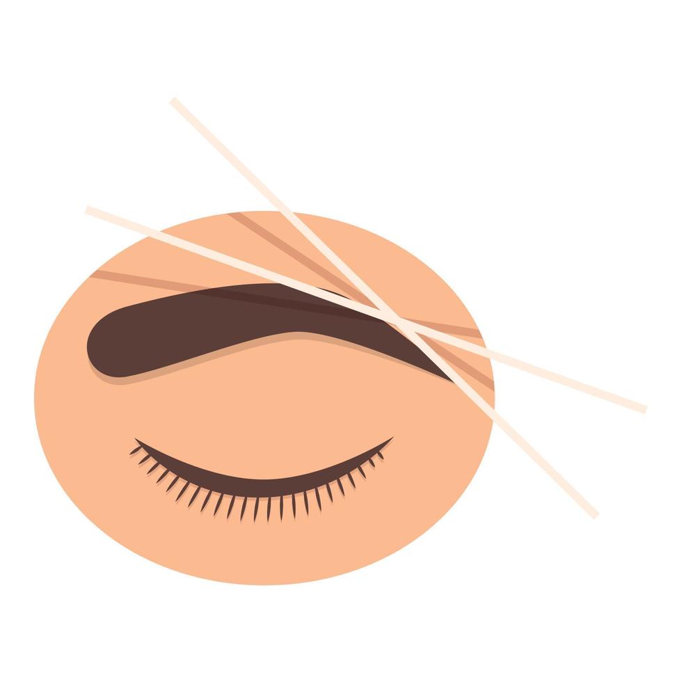 Eye brush icon cartoon vector. Brow makeup vector