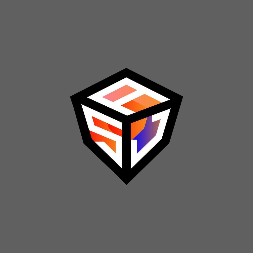 ASJ letter logo creative design with vector graphic, ASJ simple and modern logo.
