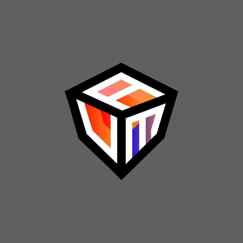 AUM letter logo creative design with vector graphic, AUM simple and modern logo.