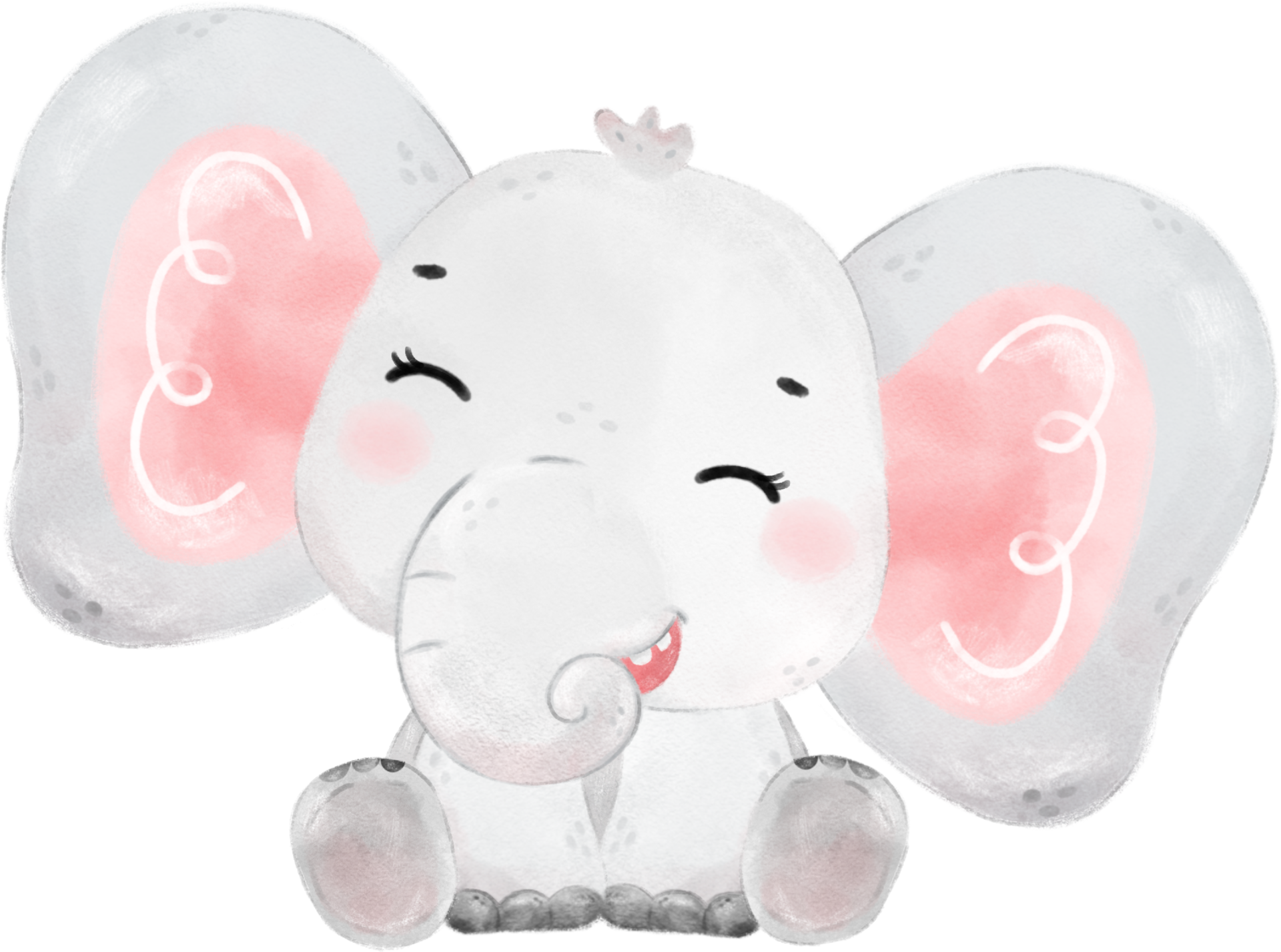Girl Elephant Baby Silhouette Svg - vrogue.co