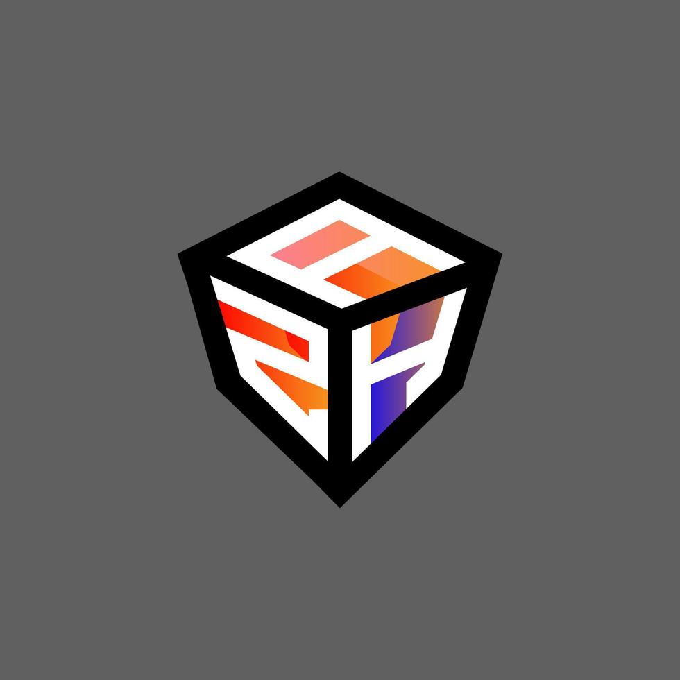 AZH letter logo creative design with vector graphic, AZH simple and modern logo.