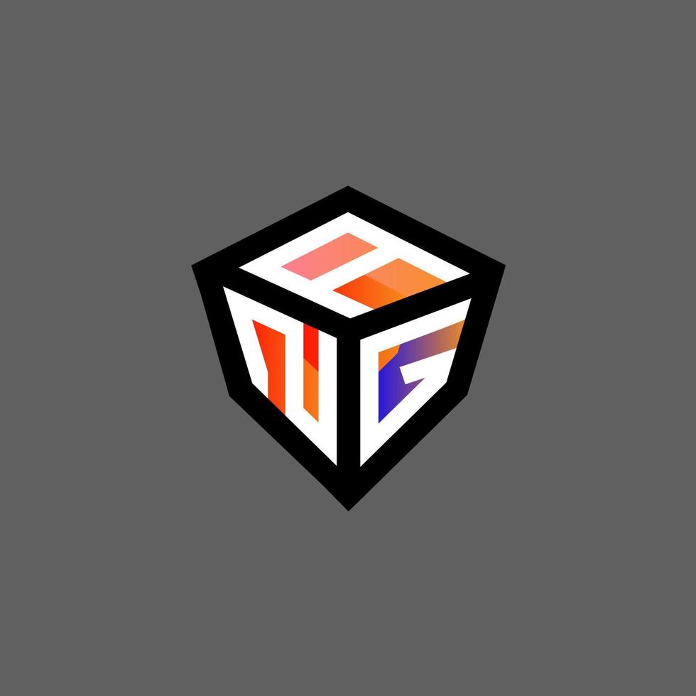 ANG letter logo creative design with vector graphic, ANG simple and modern logo.
