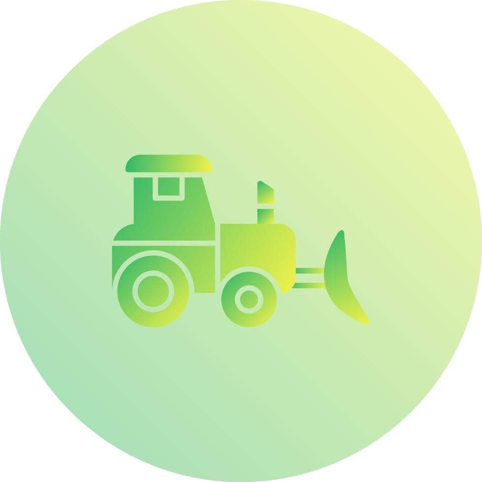 icono de vector de tractor industrial