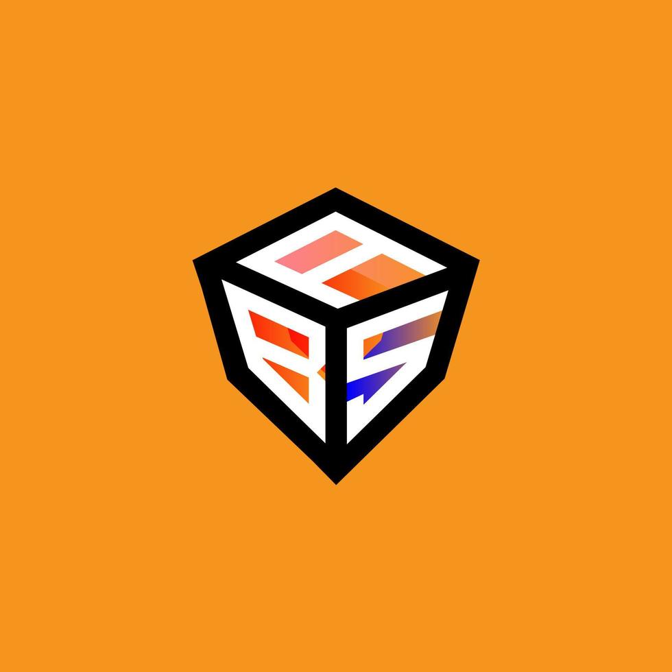 ABS letter logo creative design with vector graphic, ABS simple and modern logo.