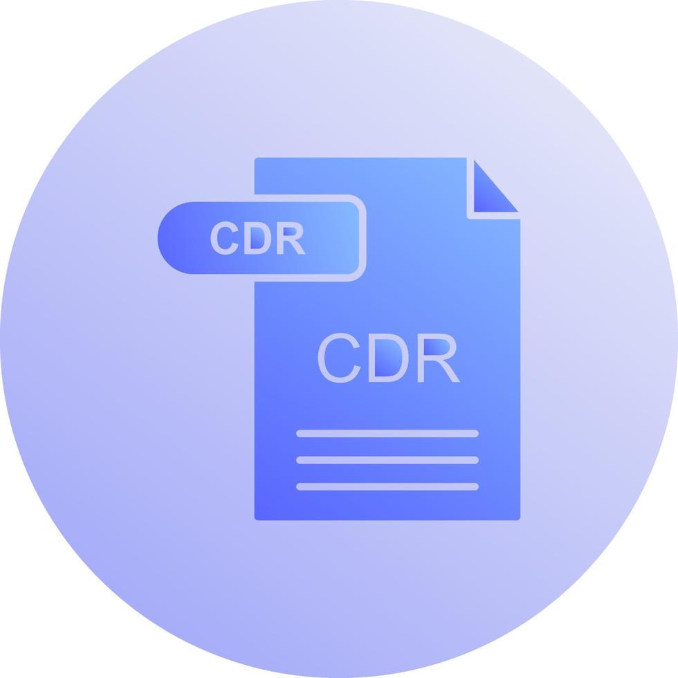 icono de vector de cdr