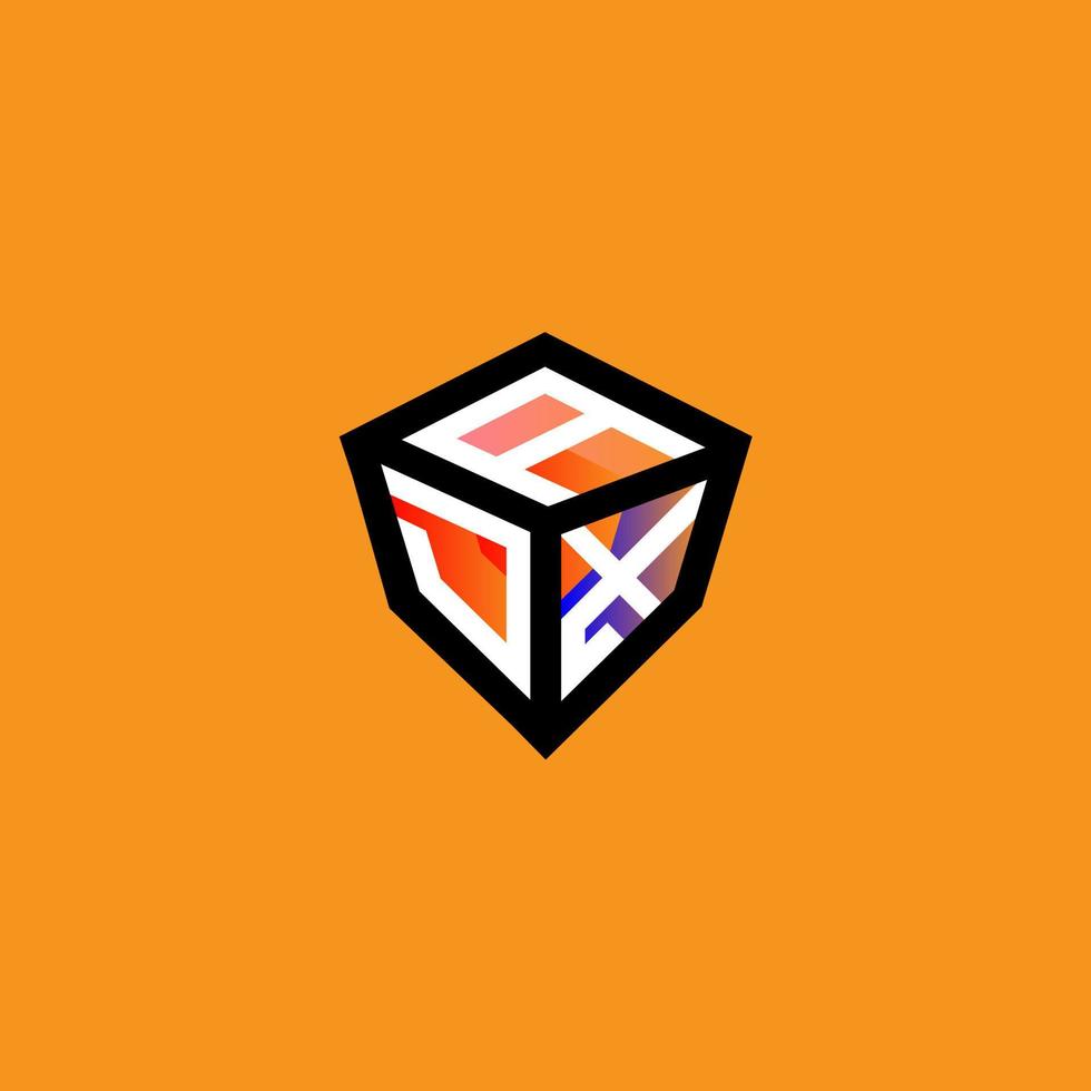 ADX letter logo creative design with vector graphic, ADX simple and modern logo.