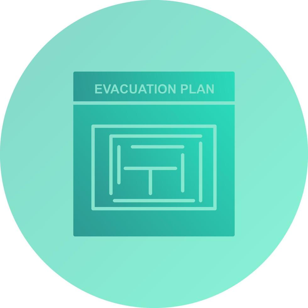Evacuation Plan Vector Icon