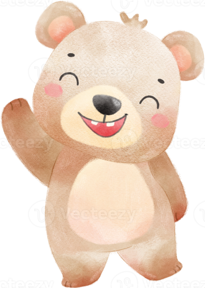 süß glücklich Unschuld Gesicht bezaubernd Baby braun Teddy Bär ...