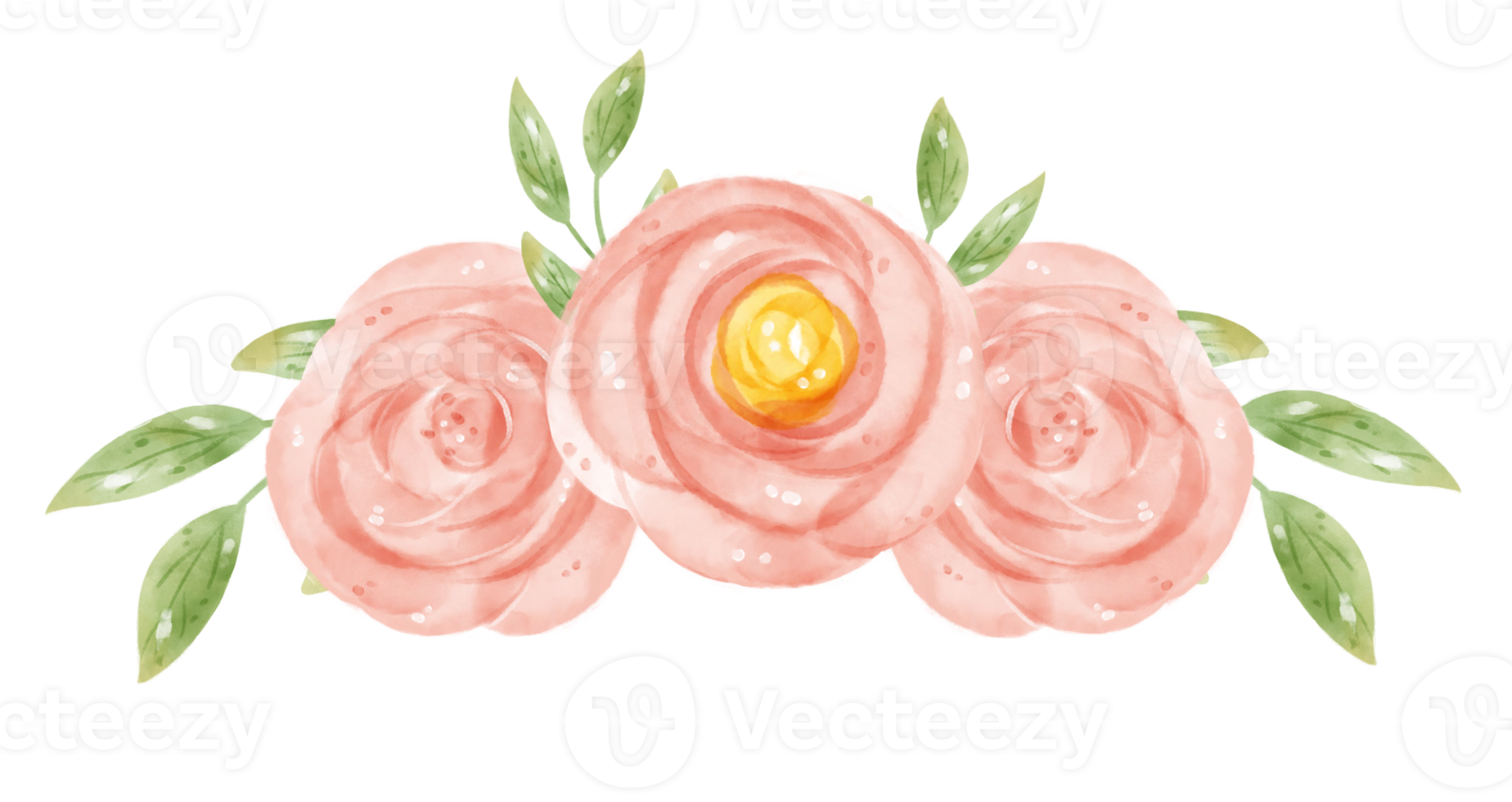 waterverf zoet bloemen krans bloem banier hand- getrokken grafisch illustratie png