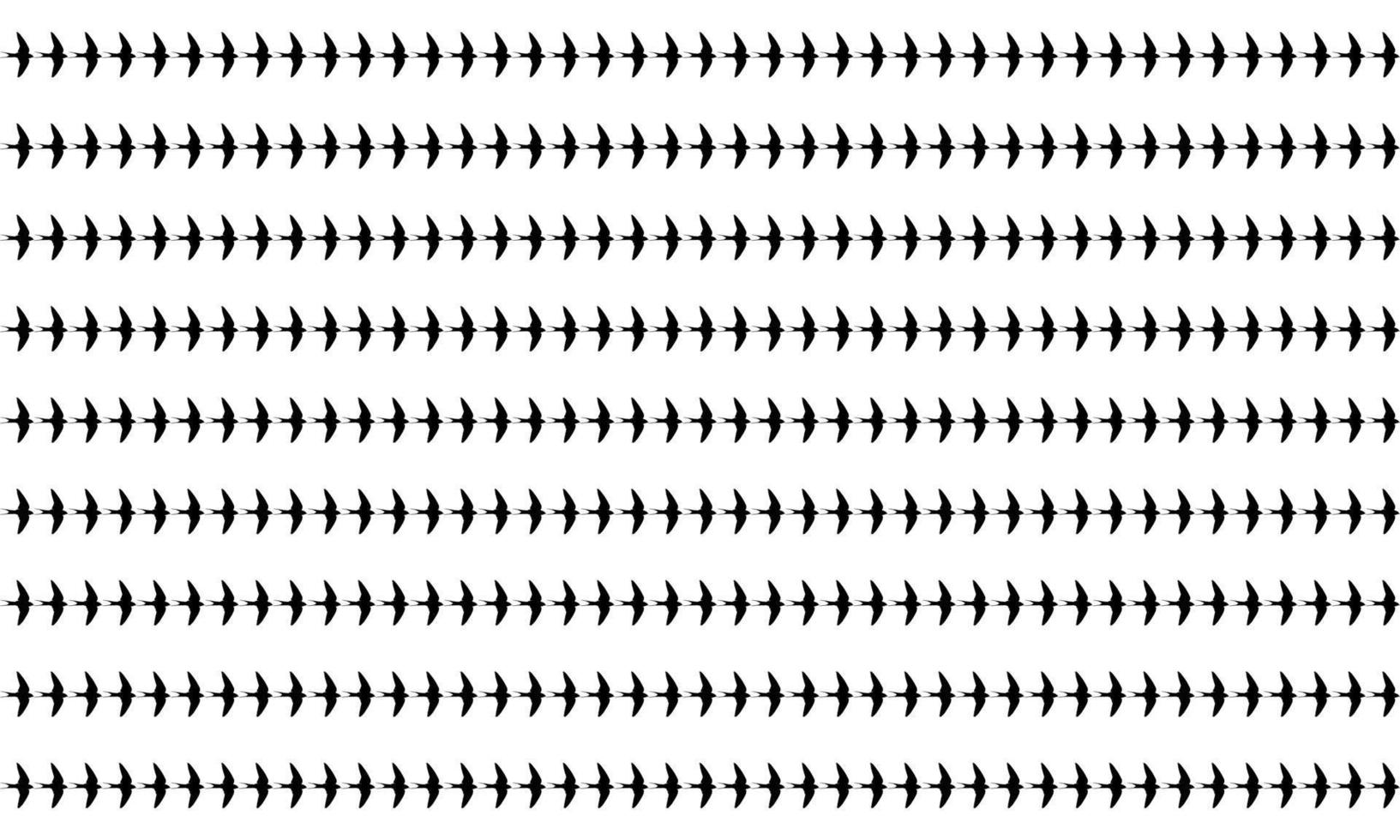 Flying Swallows, Martins, Saw Wings, or Hirundinidae Bird Silhouette for Motifs Pattern. Animal Print Series for Decoration, Ornate, Background, Wallpaper, Fashion, Website, or Graphic Design Element vector