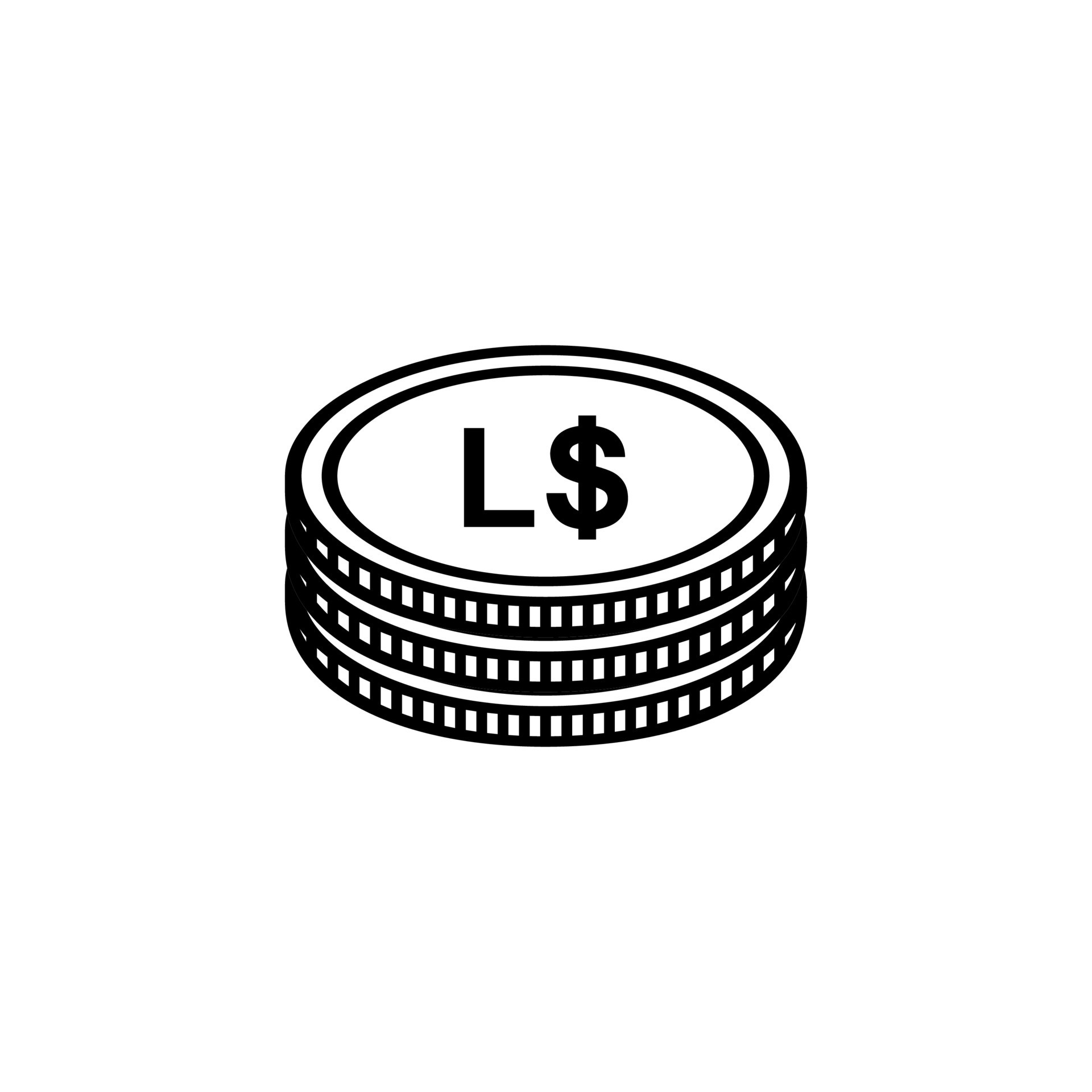 Liberia Currency Symbol, Liberian Dollar Icon, LRD Sign. Vector