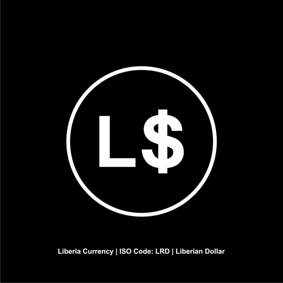 Liberia moneda símbolo, liberiano dólar icono, lrd signo. vector ilustración