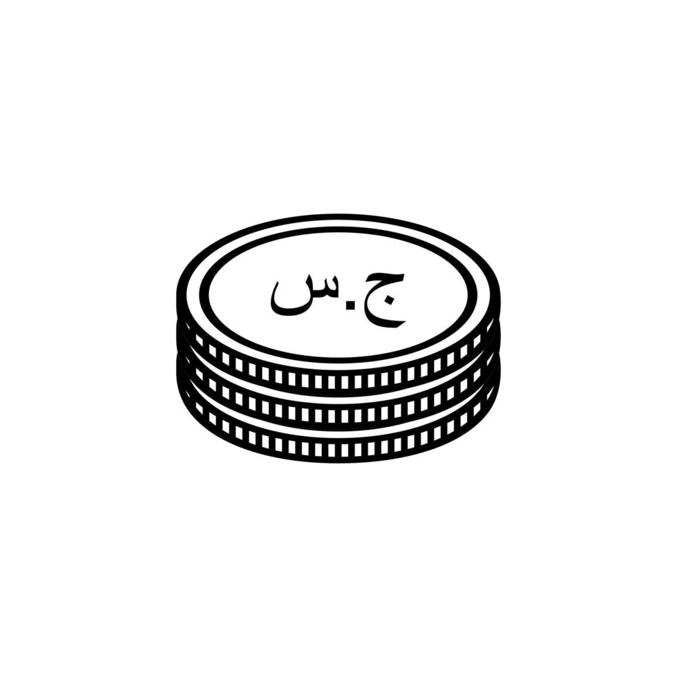 Republic of the Sudan Currency Symbol, Sudanese Pound Icon, SDG Sign. Vector Illustration