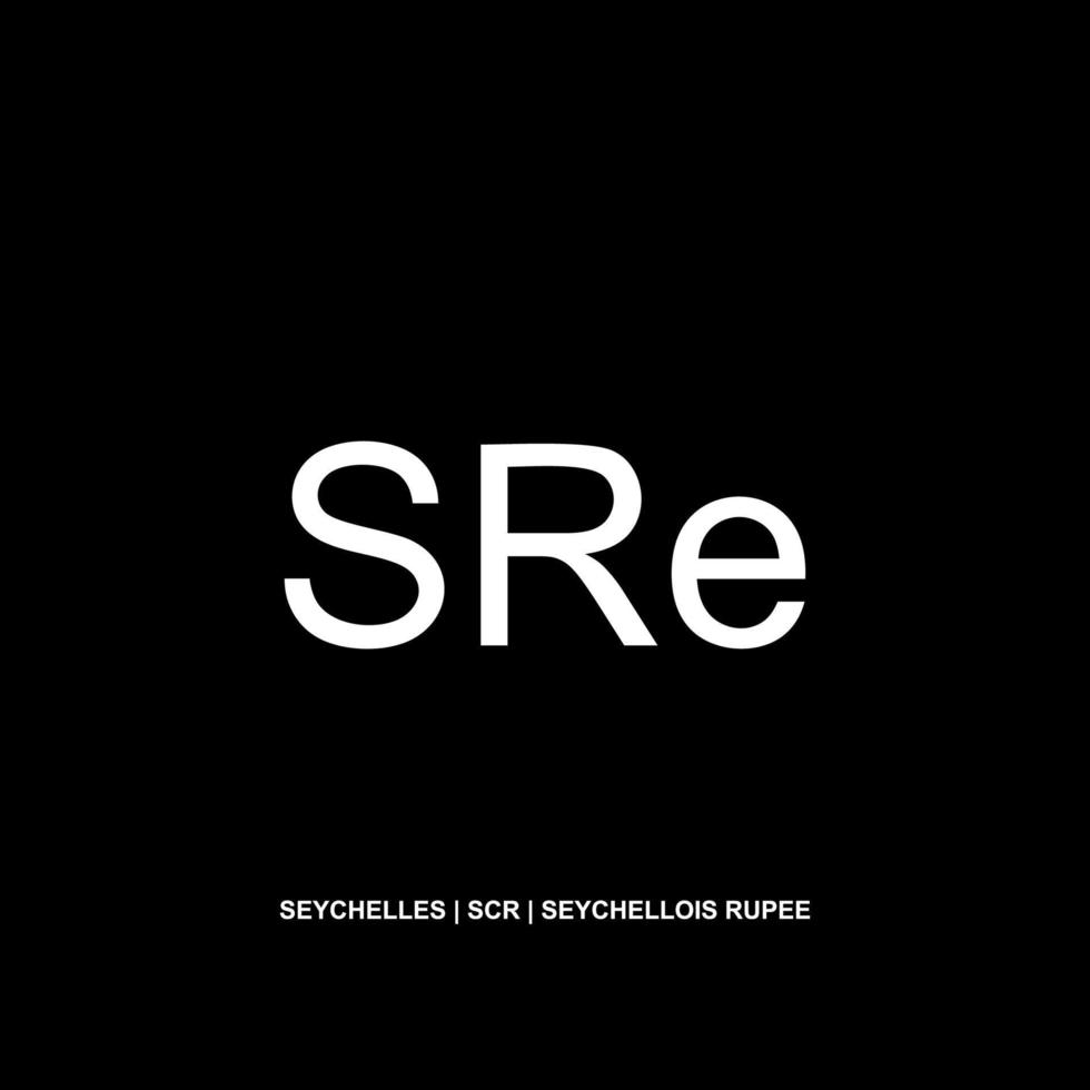 Seychelles Currency Symbol, Seychellois Rupee Icon, SCR Sign. Vector Illustration