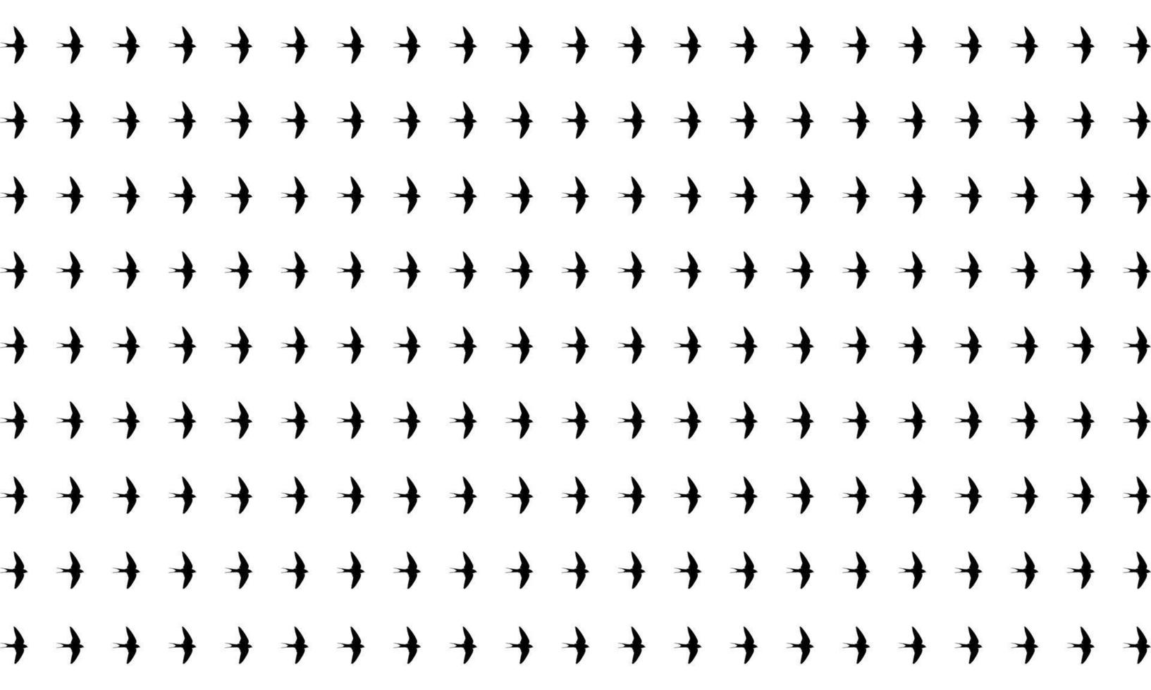 Flying Swallows, Martins, Saw Wings, or Hirundinidae Bird Silhouette for Motifs Pattern. Animal Print Series for Decoration, Ornate, Background, Wallpaper, Fashion, Website, or Graphic Design Element vector