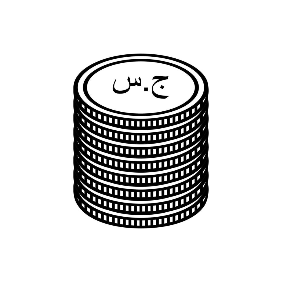 Republic of the Sudan Currency Symbol, Sudanese Pound Icon, SDG Sign. Vector Illustration