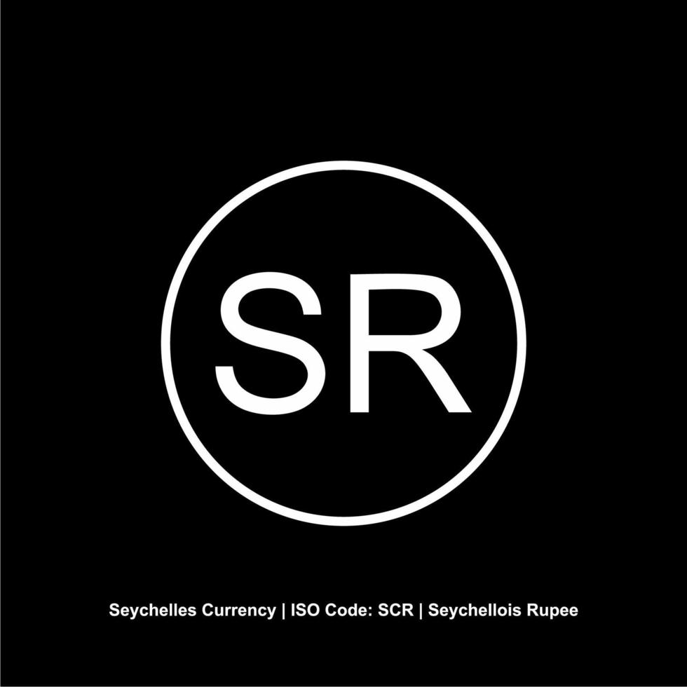 Seychelles Currency Symbol, Seychellois Rupee Icon, SCR Sign. Vector Illustration