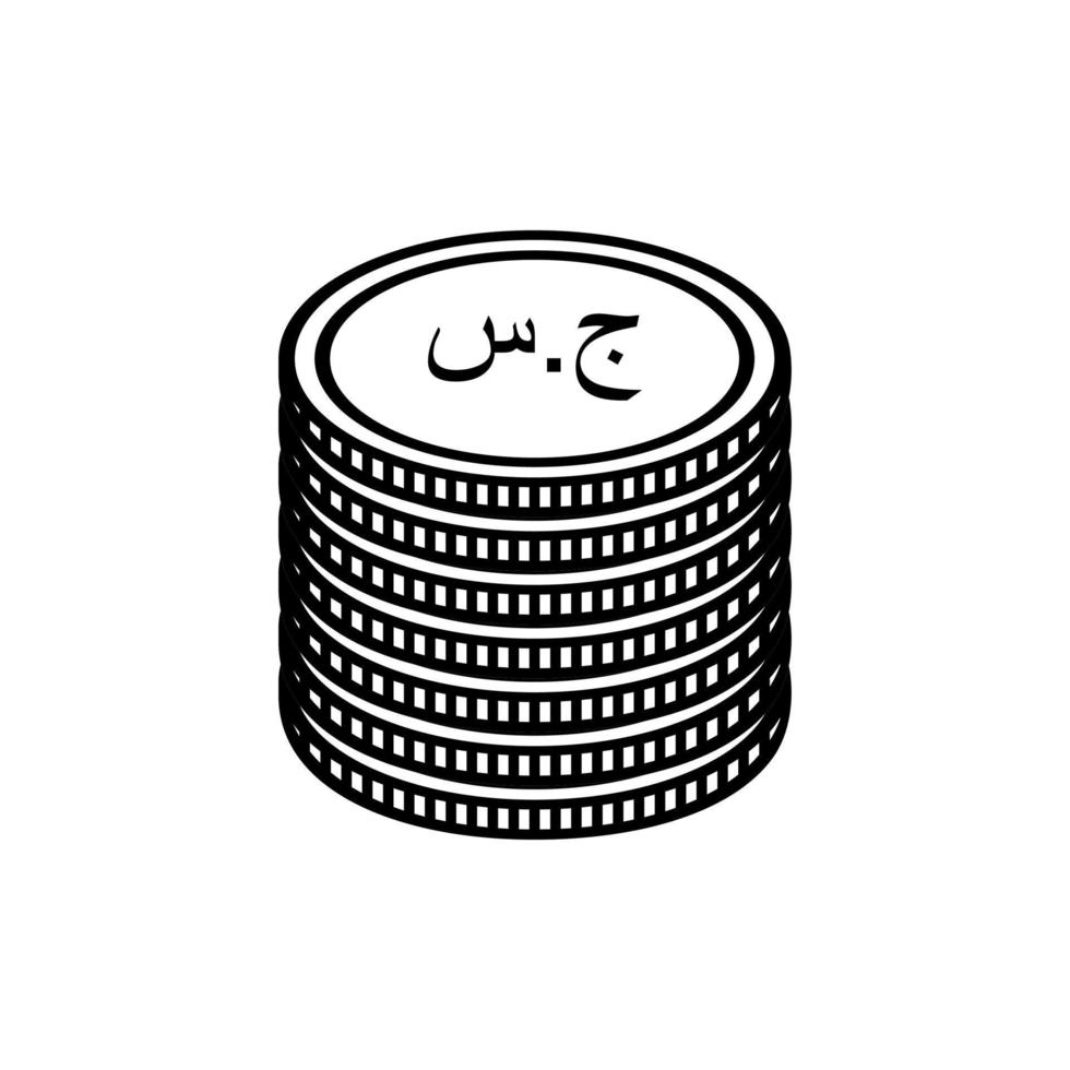 Republic of the Sudan Currency Symbol, Sudanese Pound Icon, SDG Sign. Vector Illustration
