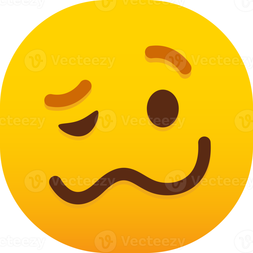 étourdi visage emoji png