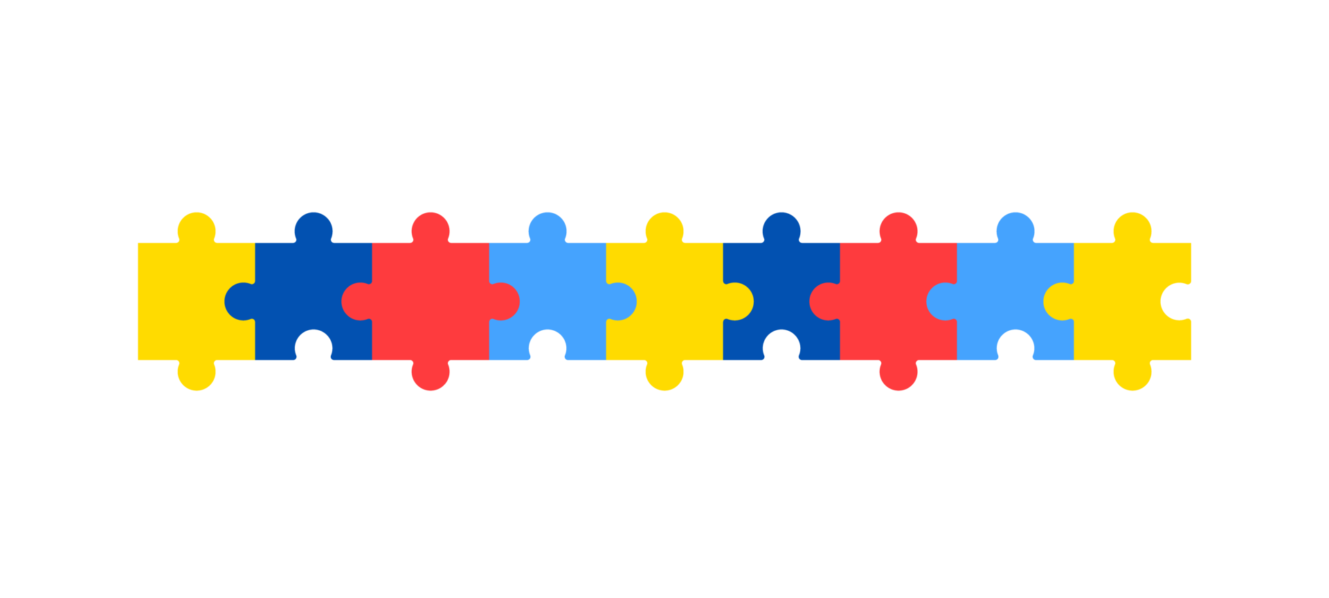 Welt Autismus Bewusstsein Tag. bunt Puzzle Design unterzeichnen. Symbol von Autismus. medizinisch eben Illustration. Gesundheit Pflege png