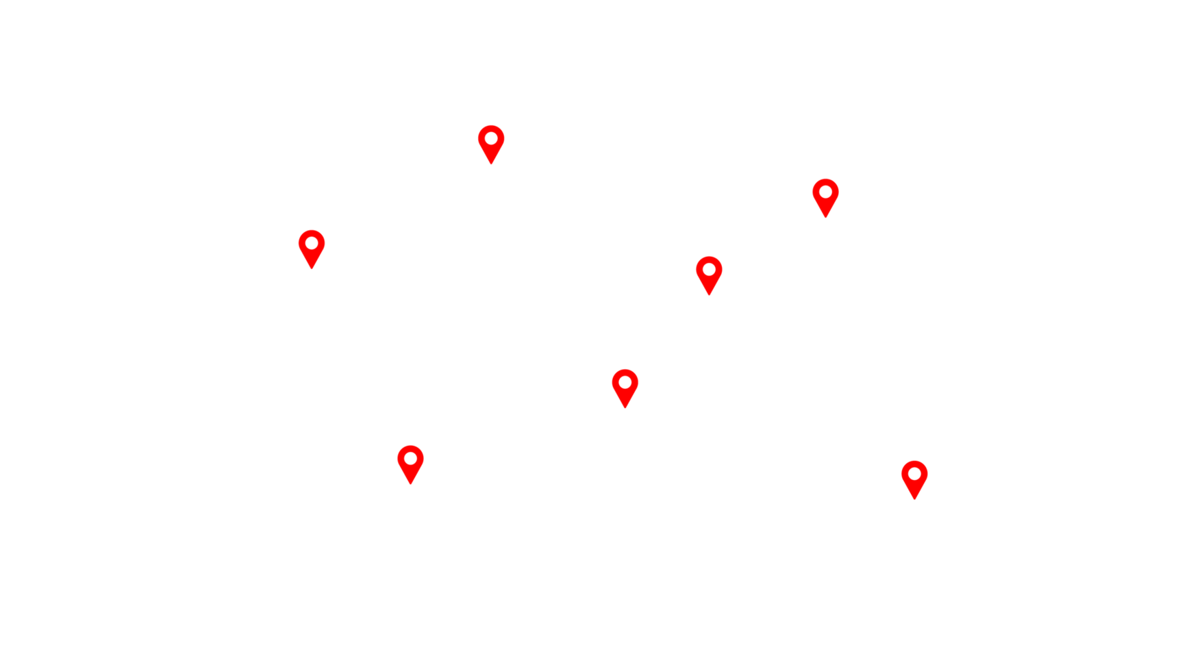 World map white color with red location icon r illustration. World map template with continents, North and South America, Europe and Asia, Africa and Australia png