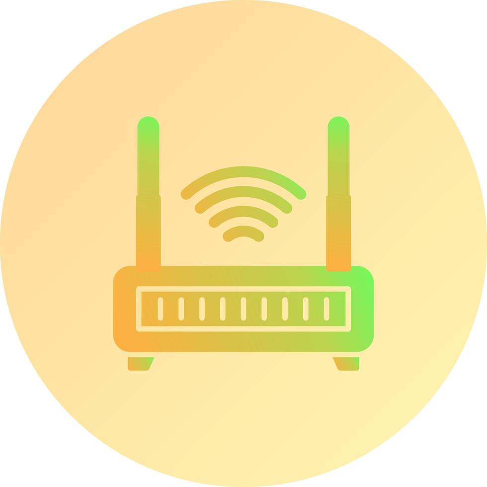 icono de vector de enrutador wifi