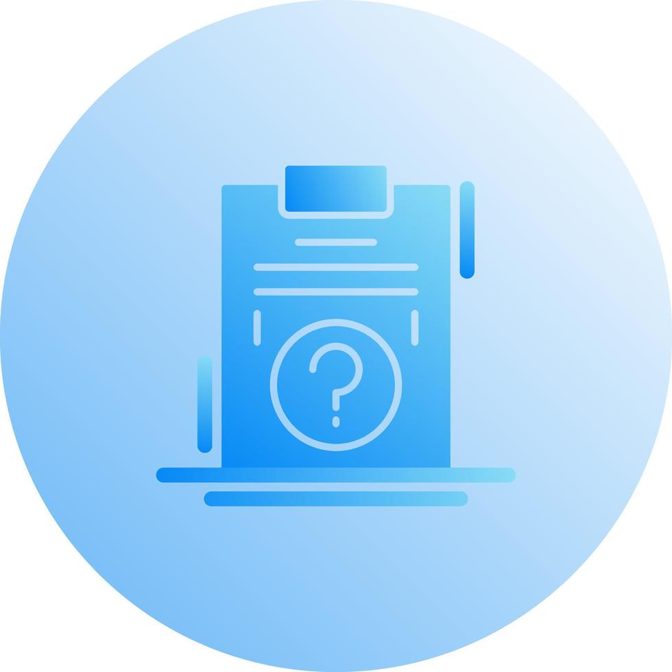 Question Unique Vector Icon