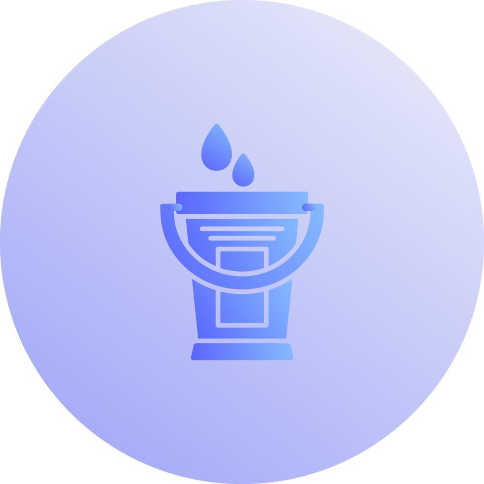 Water Bucket Vector Icon