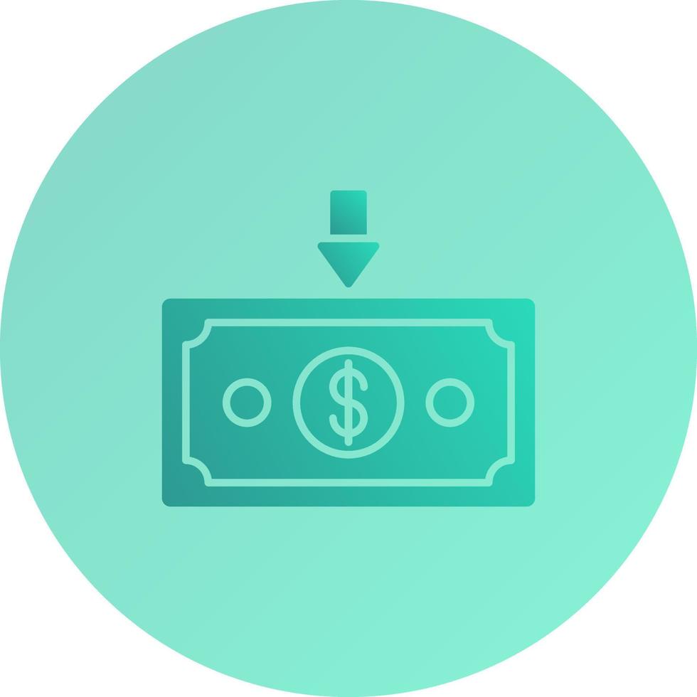 Money Down Vector Icon