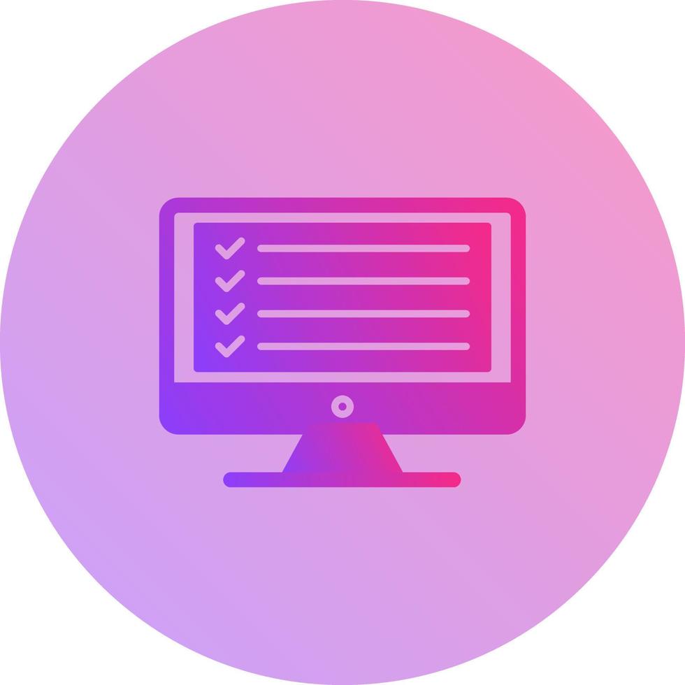 Online Checklist Vector Icon