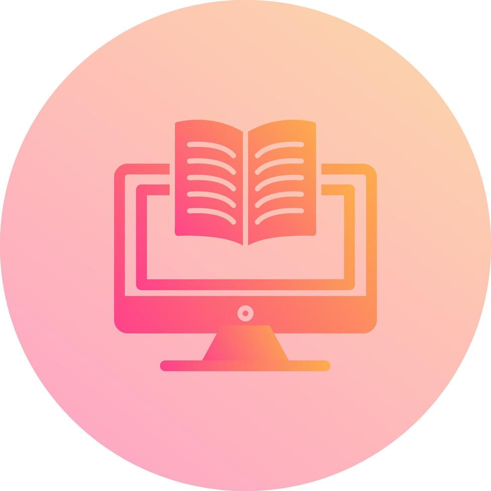 Digital Learning Vector Icon