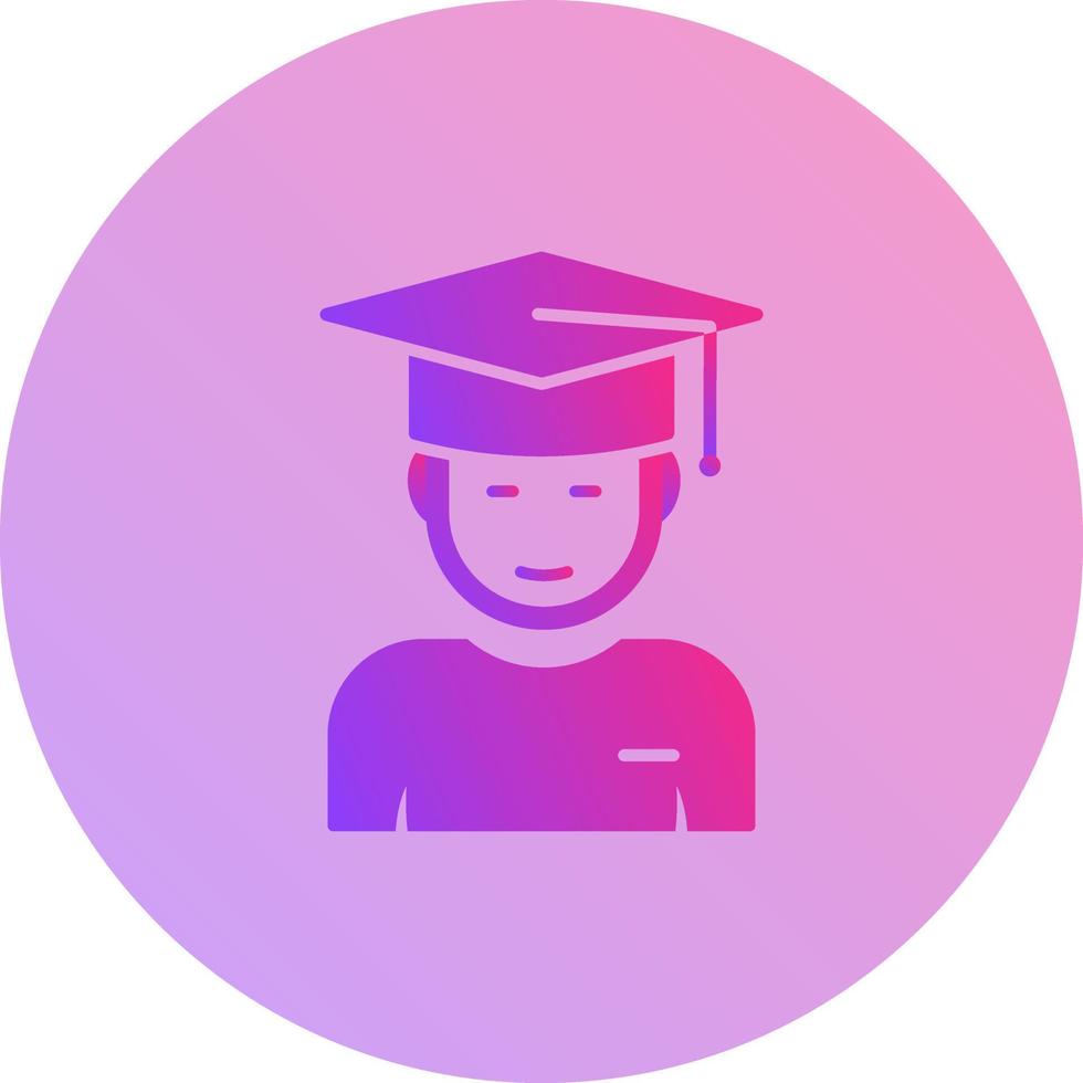 Graduate Student Vector Icon