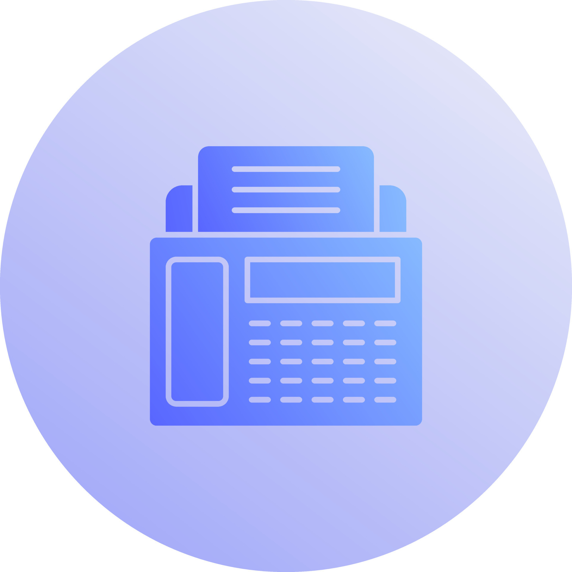 Fax Machine Vector Icon 21438929 Vector Art at Vecteezy