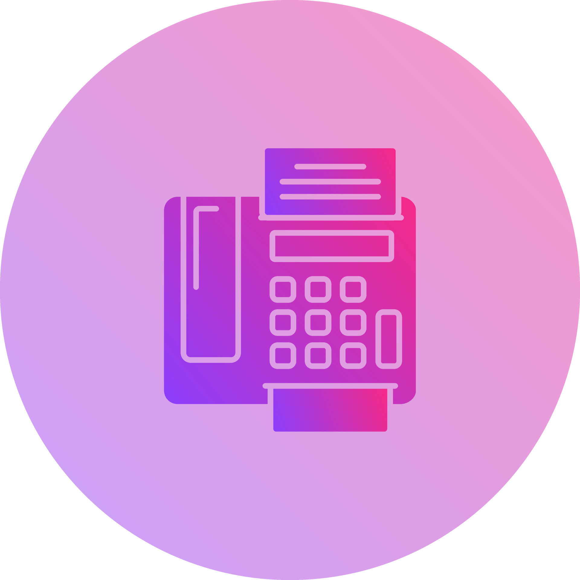 fax Machine Vector Icon 21439020 Vector Art at Vecteezy