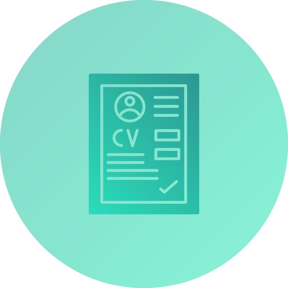 CV Vector Icon