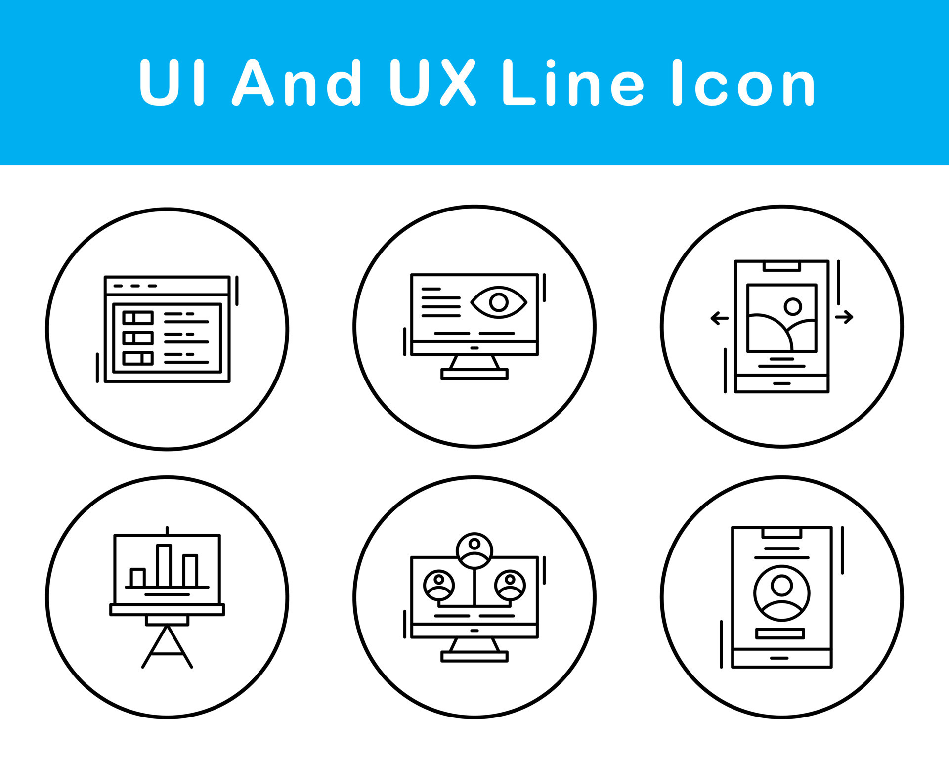UI And UX Vector Icon Set 21439155 Vector Art at Vecteezy