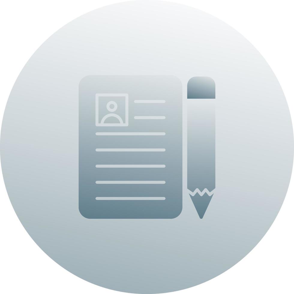 CV Vector Icon