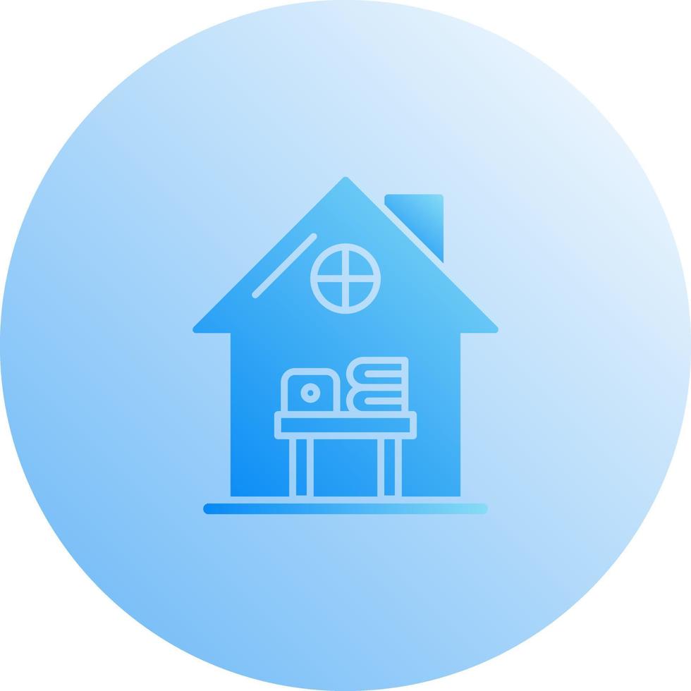 Home Work Place Vector Icon