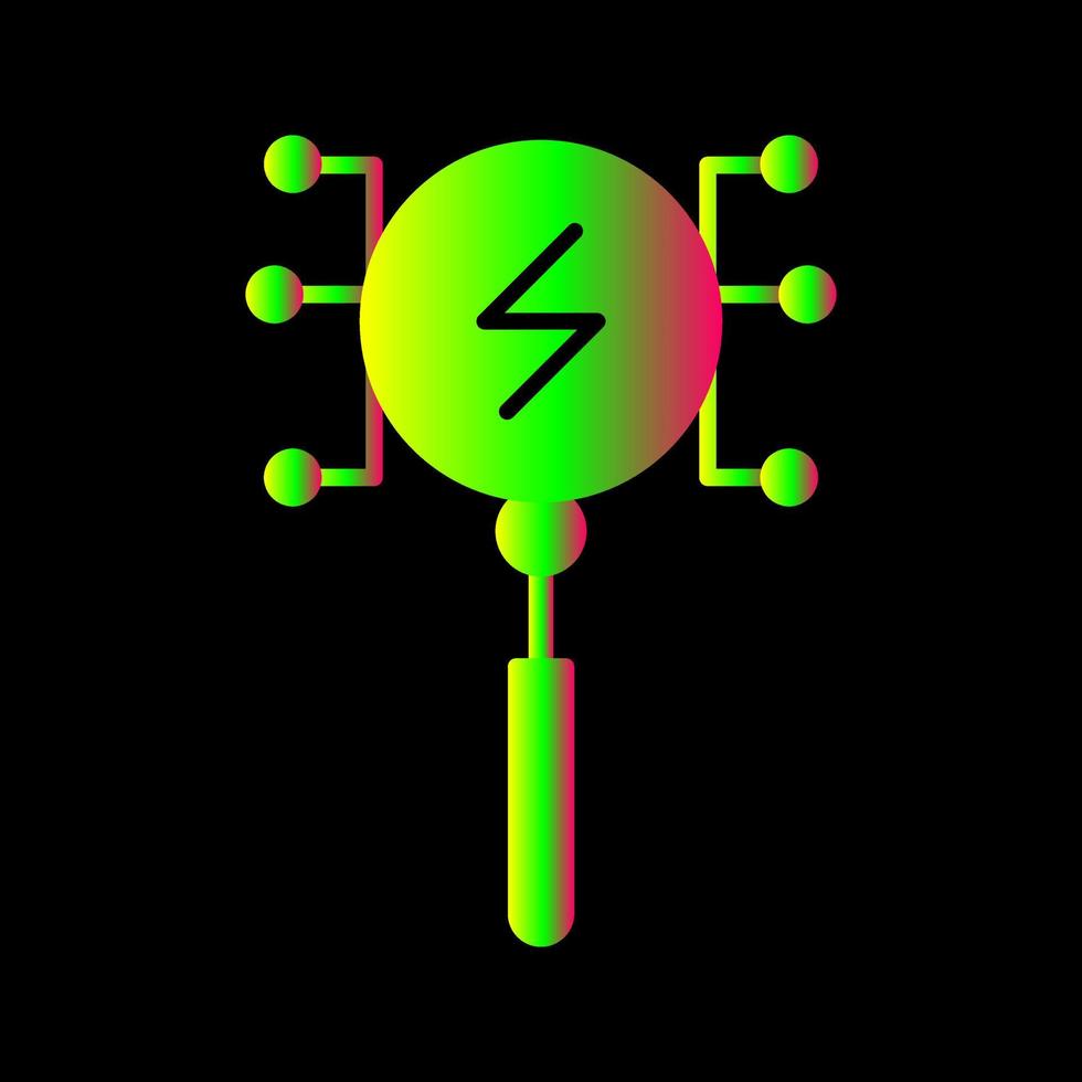 Unique Intelligent Search Vector Icon