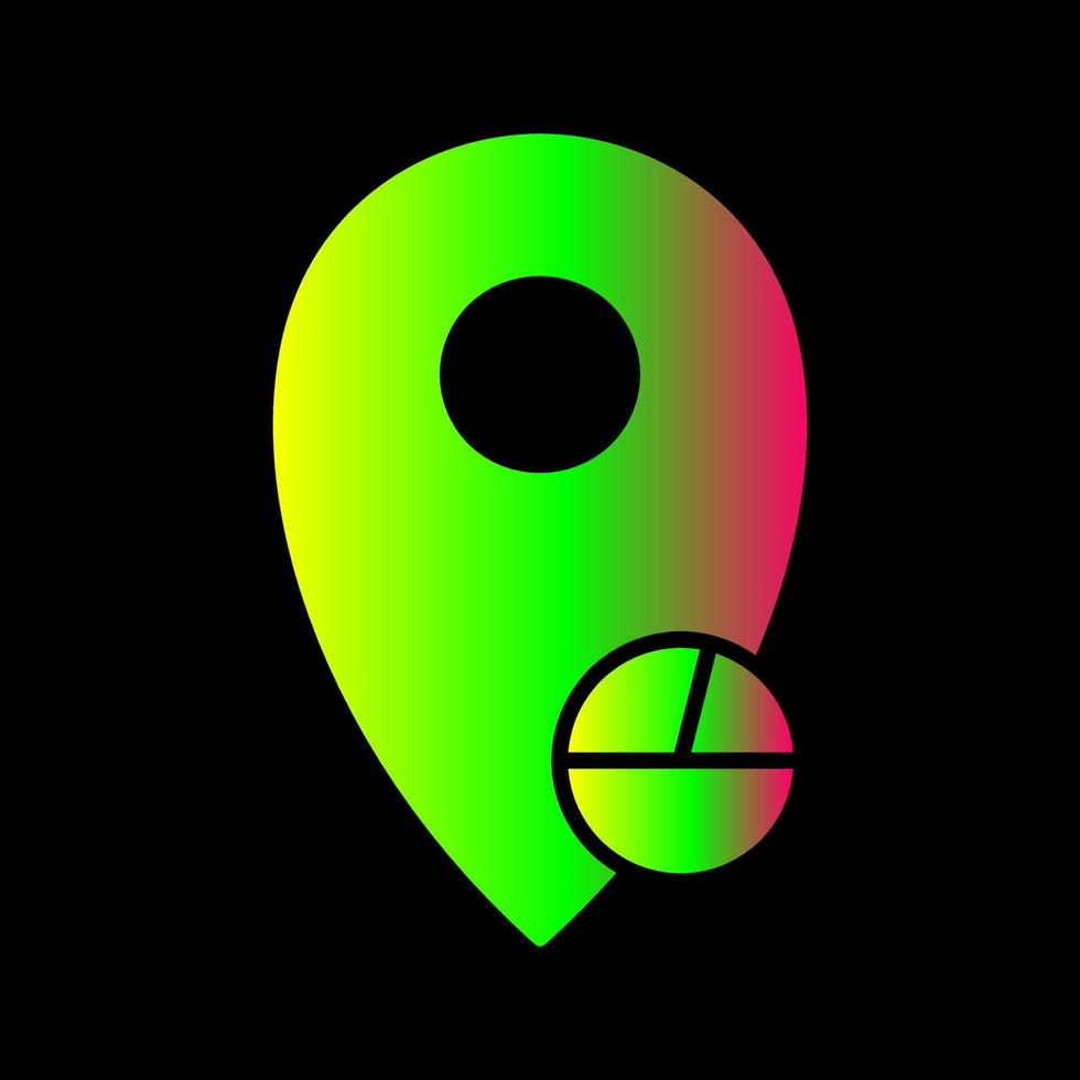 Location Statistics Vector Icon