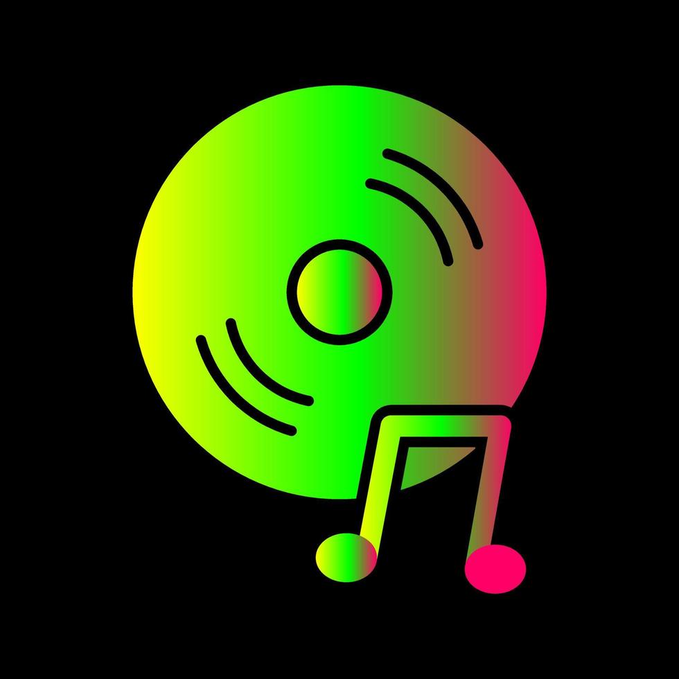 Unique Music CD Vector Icon