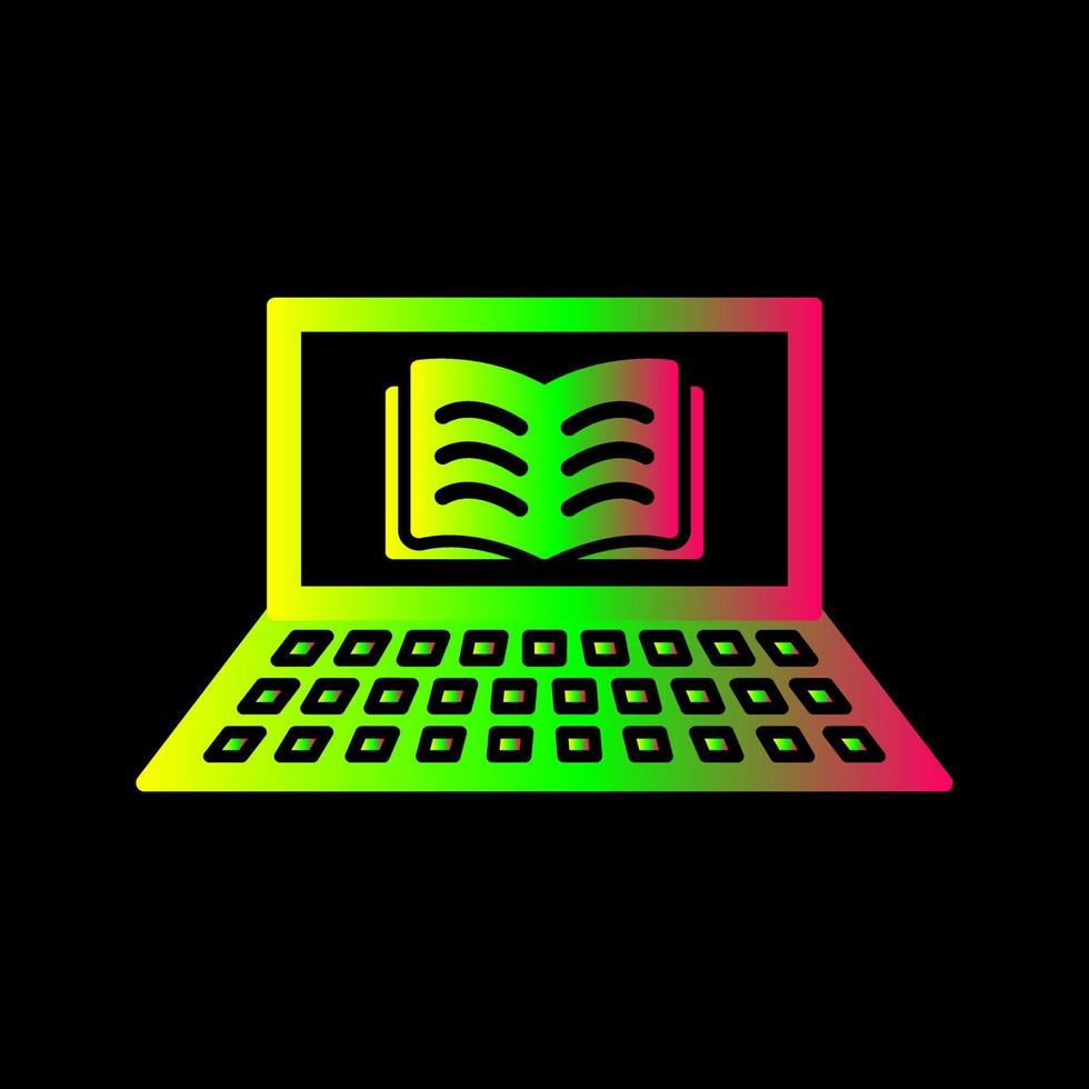 Unique Online Books Vector Icon