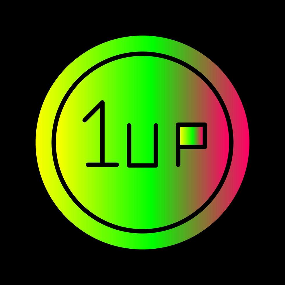 Unique 1UP Vector Icon